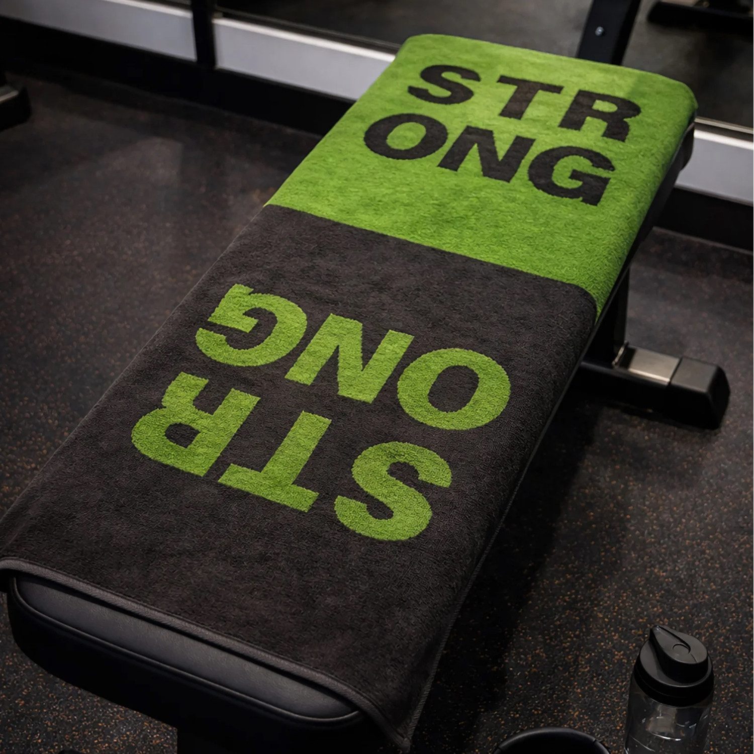 Cawö Handtuch Cawö Fitness & Gym Handtuch 6295 Farbe 47 lime Strong 50x130, Walkfrottier, 100% Baumwolle