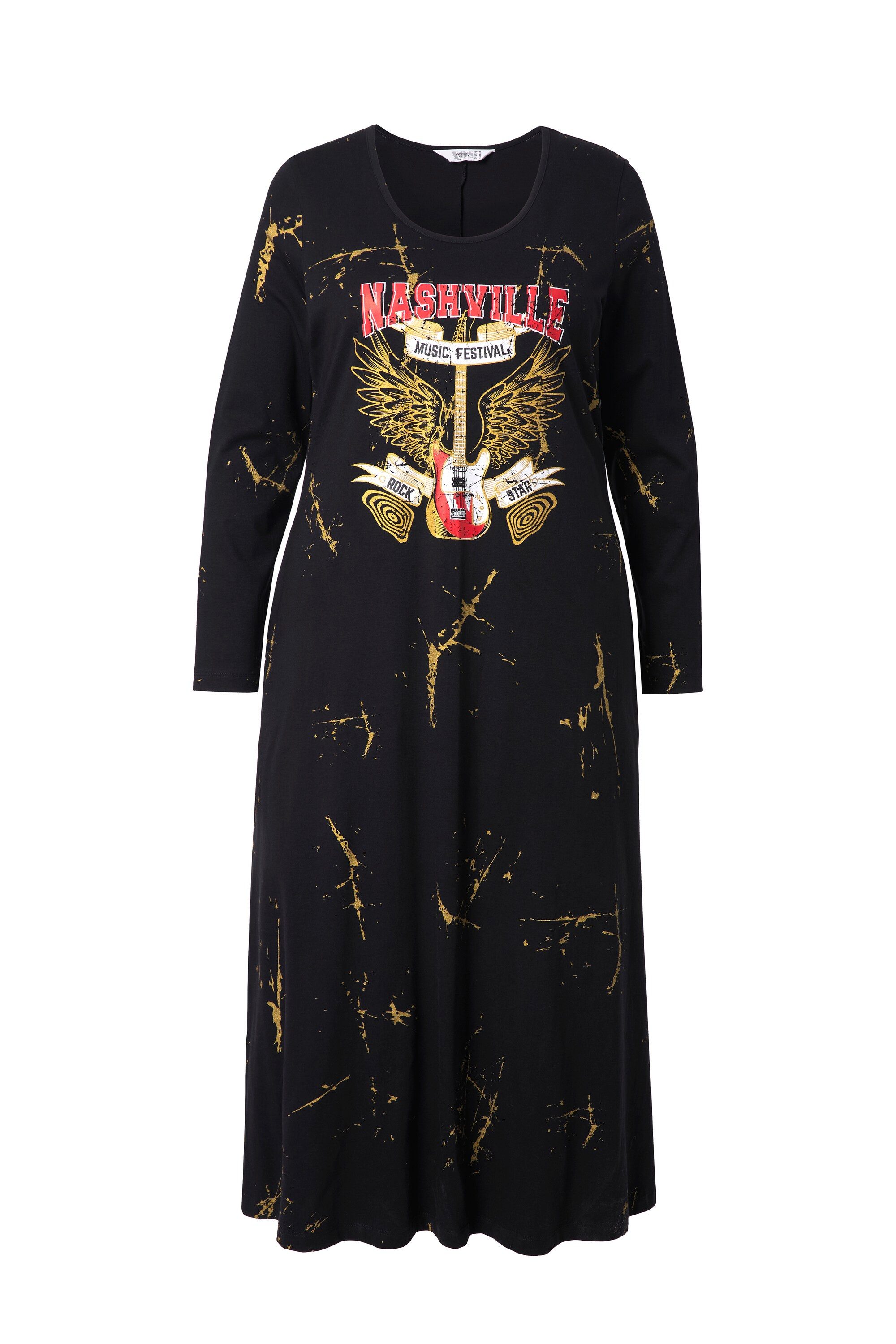 Angel of Style Jerseykleid Jerseykleid A-Linie Maxilänge Batikmuster günstig online kaufen