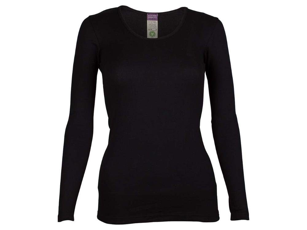 LIVING CRAFTS Langarmshirt Living Crafts Bio-Damen-Langarmshirt 'JOHANNA' ohn