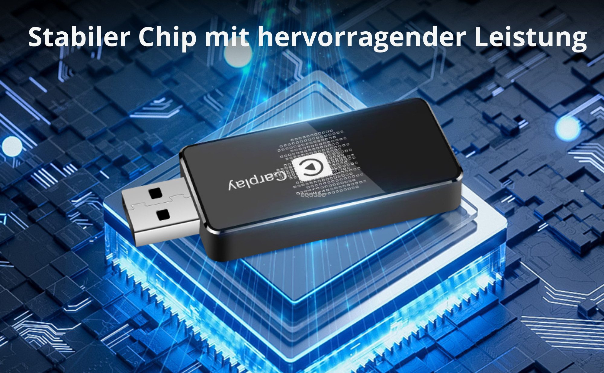 Vivitar CarPlay Wireless Adapte für iPhone – 2025 Neueste Version USB-Adapter 3,5-mm-Klinke zu USB Typ A, Wireless USB Carplay Stick Plug & Play für iOS 10+ Sch – Bild 5 von 5