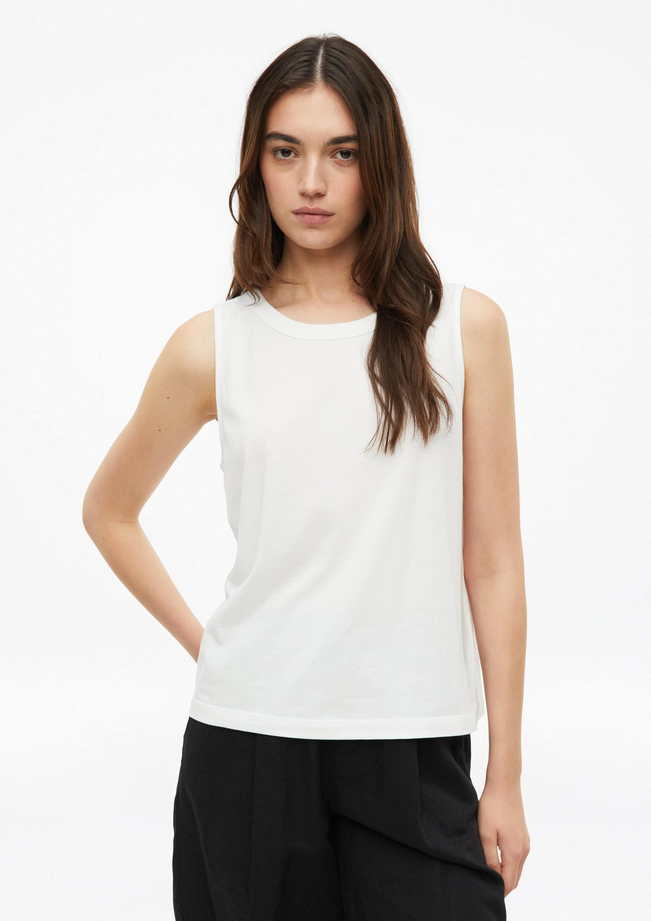 s.Oliver Muscleshirt T-Shirt Jersey-Top mit Rundhalsausschnitt und Rückendetail