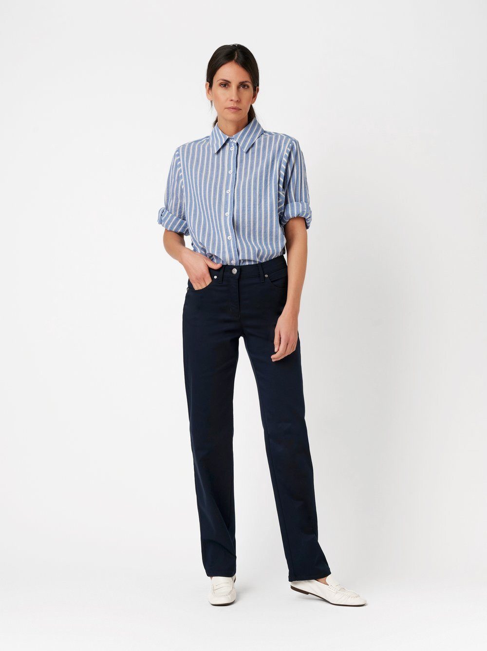 TONI Relaxhose Honey aus farbechtem Baumwollstretch