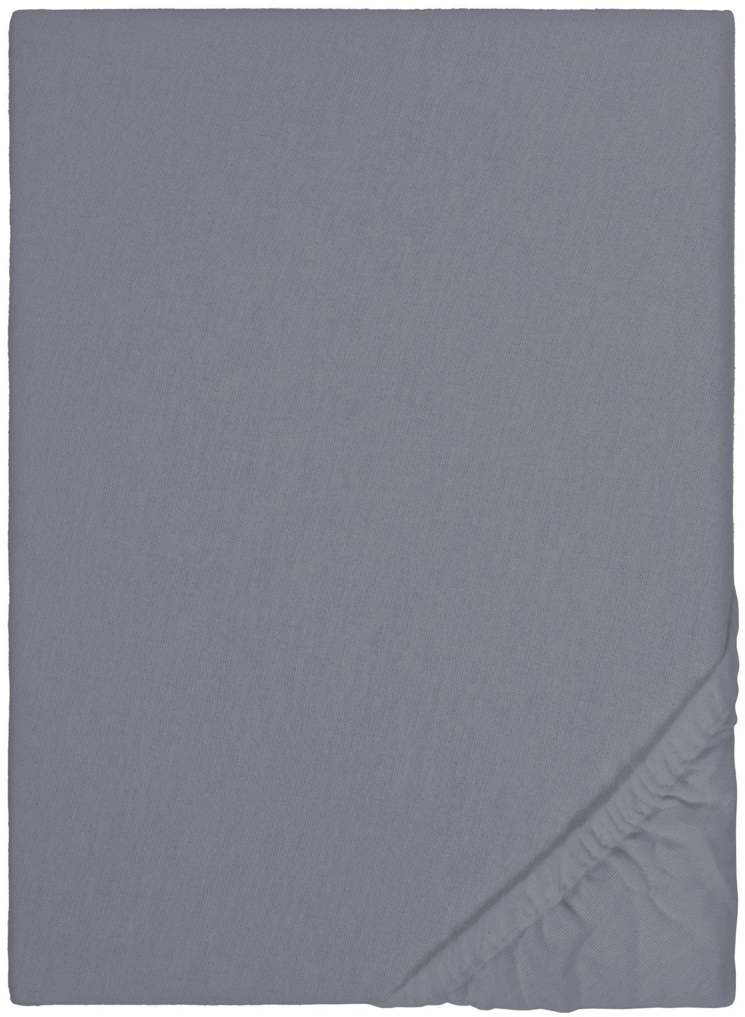 Biberna Spannbettlaken Biber, leicht angeraut, flauschig & warm, Biber, Gummizug: rundum, (1 Stück), aus 100% Baumwolle, für Matratzen bis 22 cm Höhe, Winter, Bettlaken