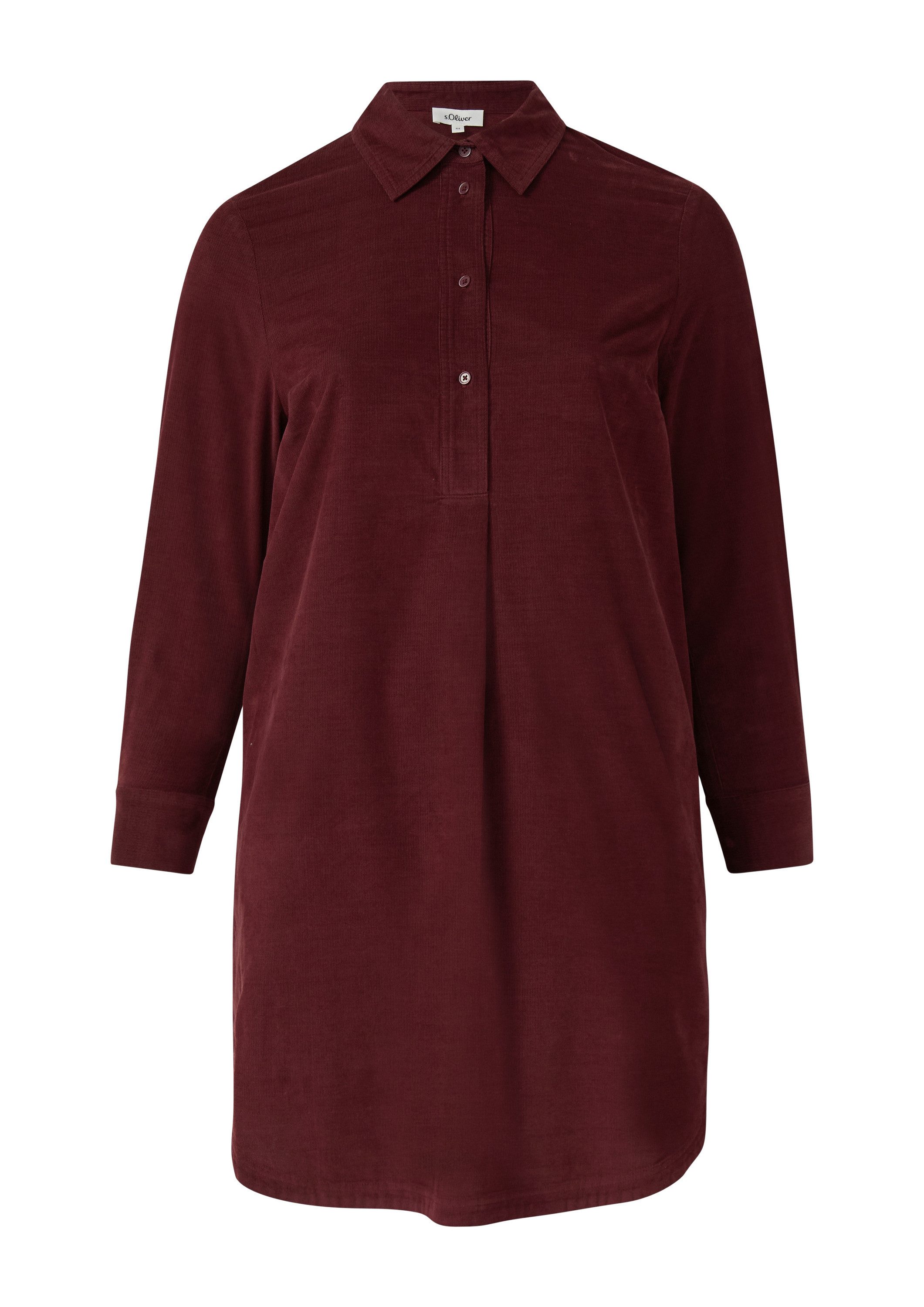 s.Oliver Minikleid Kleid Feincord-Kleid im Relaxed Fit mit Eingrifftaschen günstig online kaufen