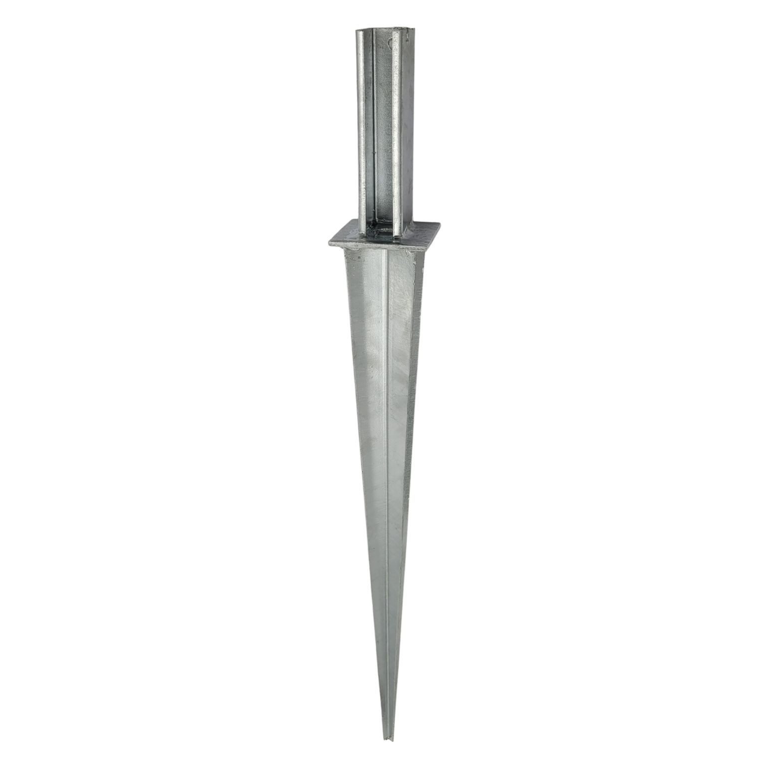 Doppelstabmattenzaun 1x Einschlaghülse für Zaunpfosten 40 x 60 mm