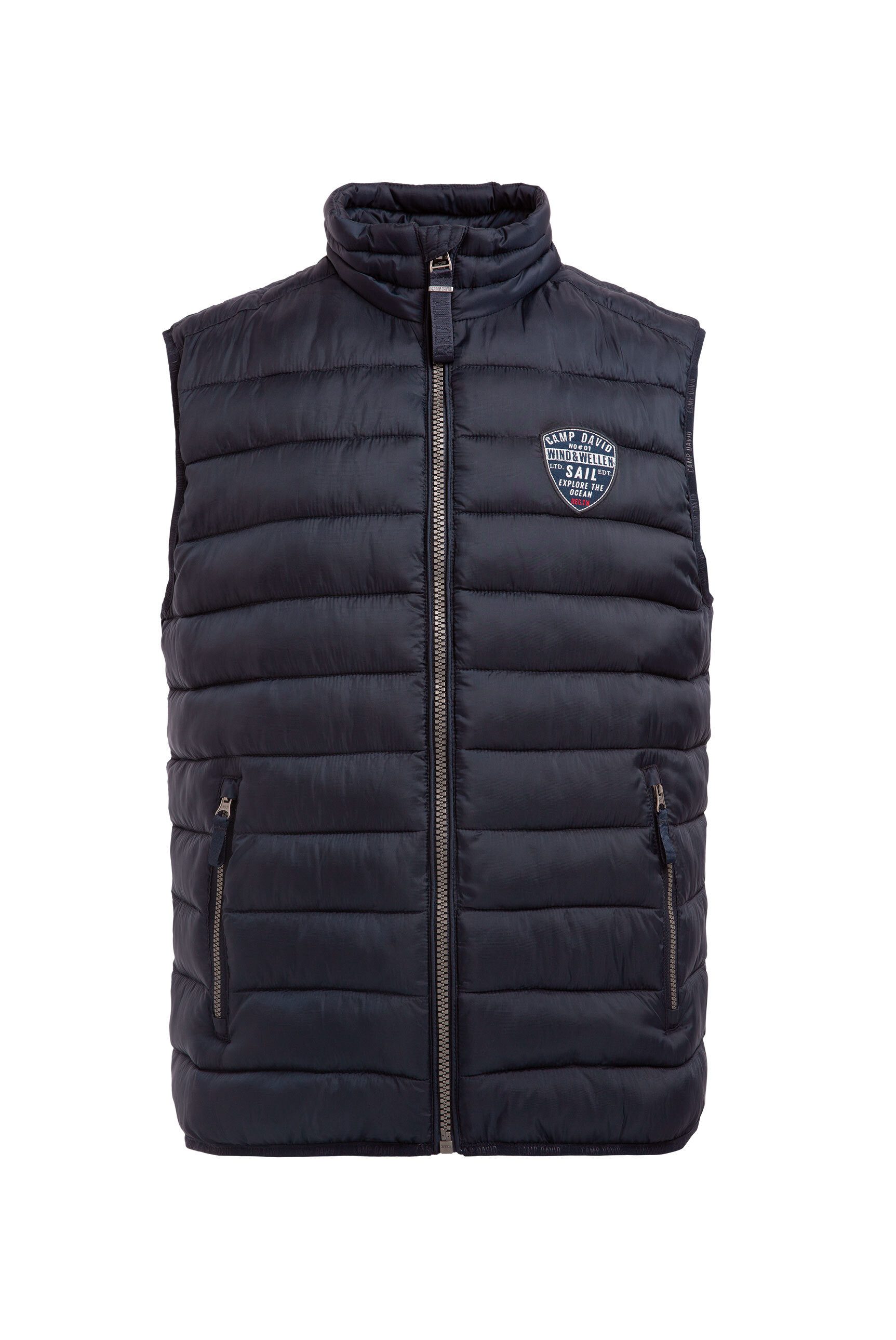 CAMP DAVID Steppweste mit elastischem Saumabschluss günstig online kaufen