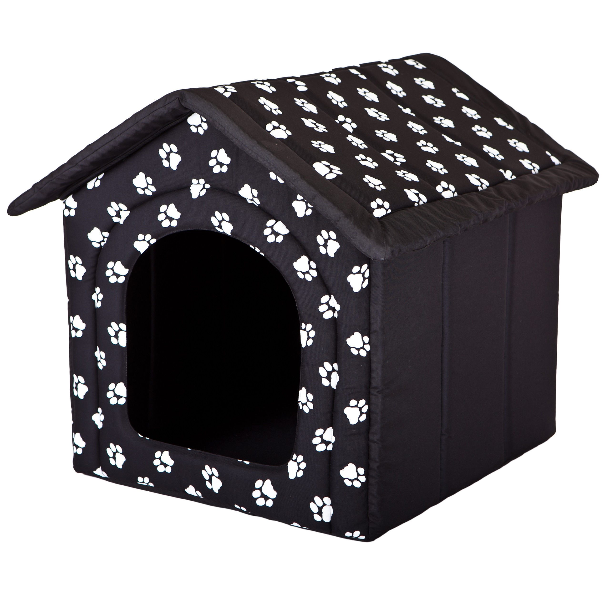 Hobbydog Hundehütte Hundehöhle Tierbett mit Reißverschlussdach, faltbar und pflegeleicht, Schaumstoffwände, wasserabweisend, 6 Größen