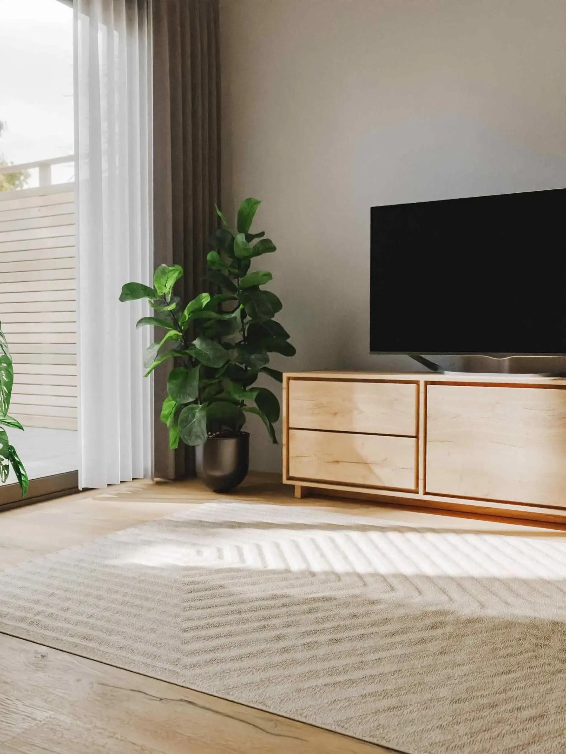 benuta Teppich Leo, rechteckig, Höhe: 11 mm, Teppich Wohnzimmer, Esszimmer, Schlafzimmer, Flur, Skandi Boho, Modern