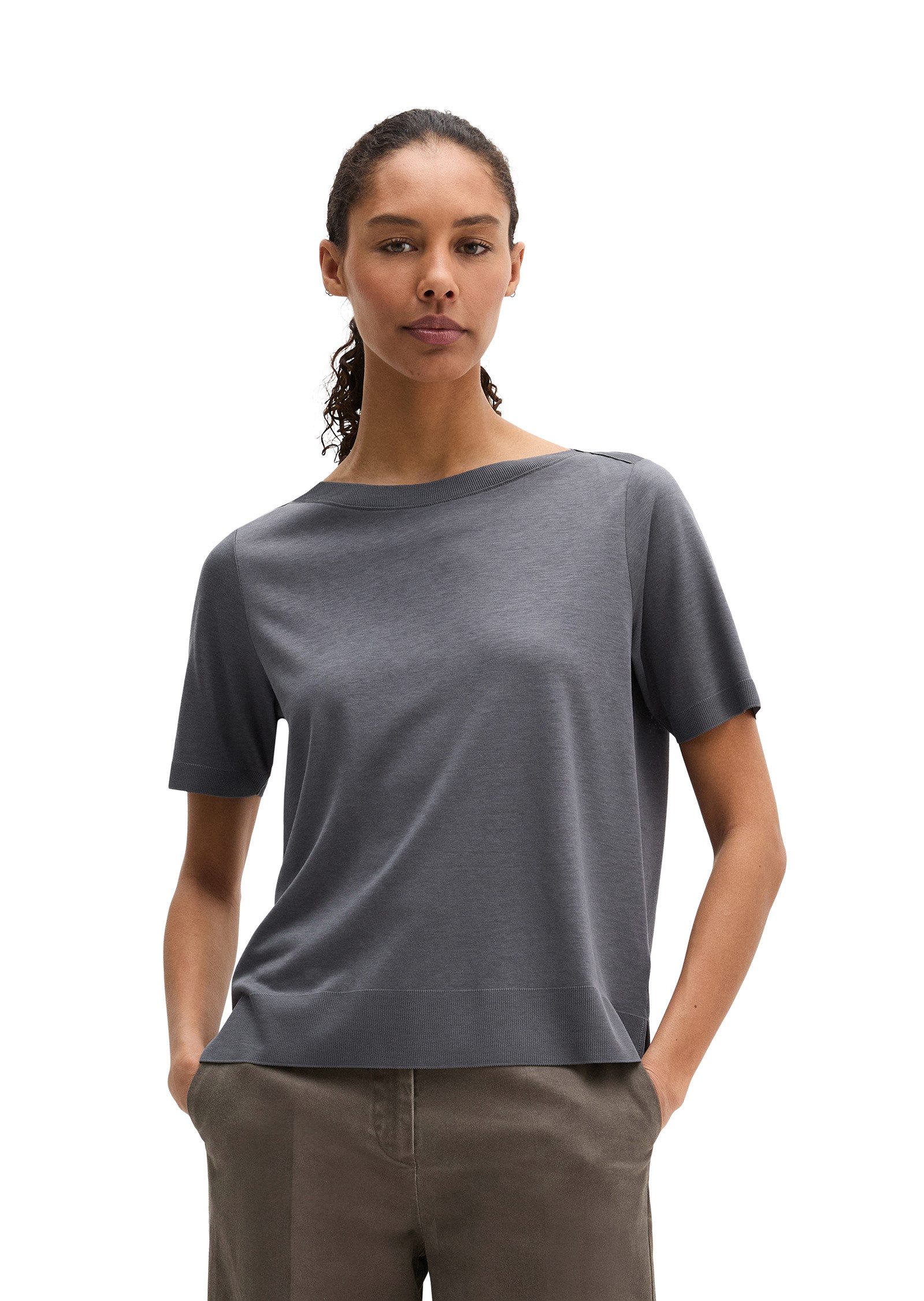 Marc O'Polo T-Shirt aus TENCEL™ Lyocell-Baumwolle-Mix