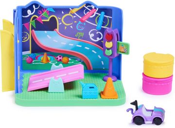 Spin Master Spielwelt Gabby's Dollhouse – Deluxe Room – Carlita's Spielzimmer, Spielzimmer mit Carlita Auto, Möbelstücken und thematischem Zubehör