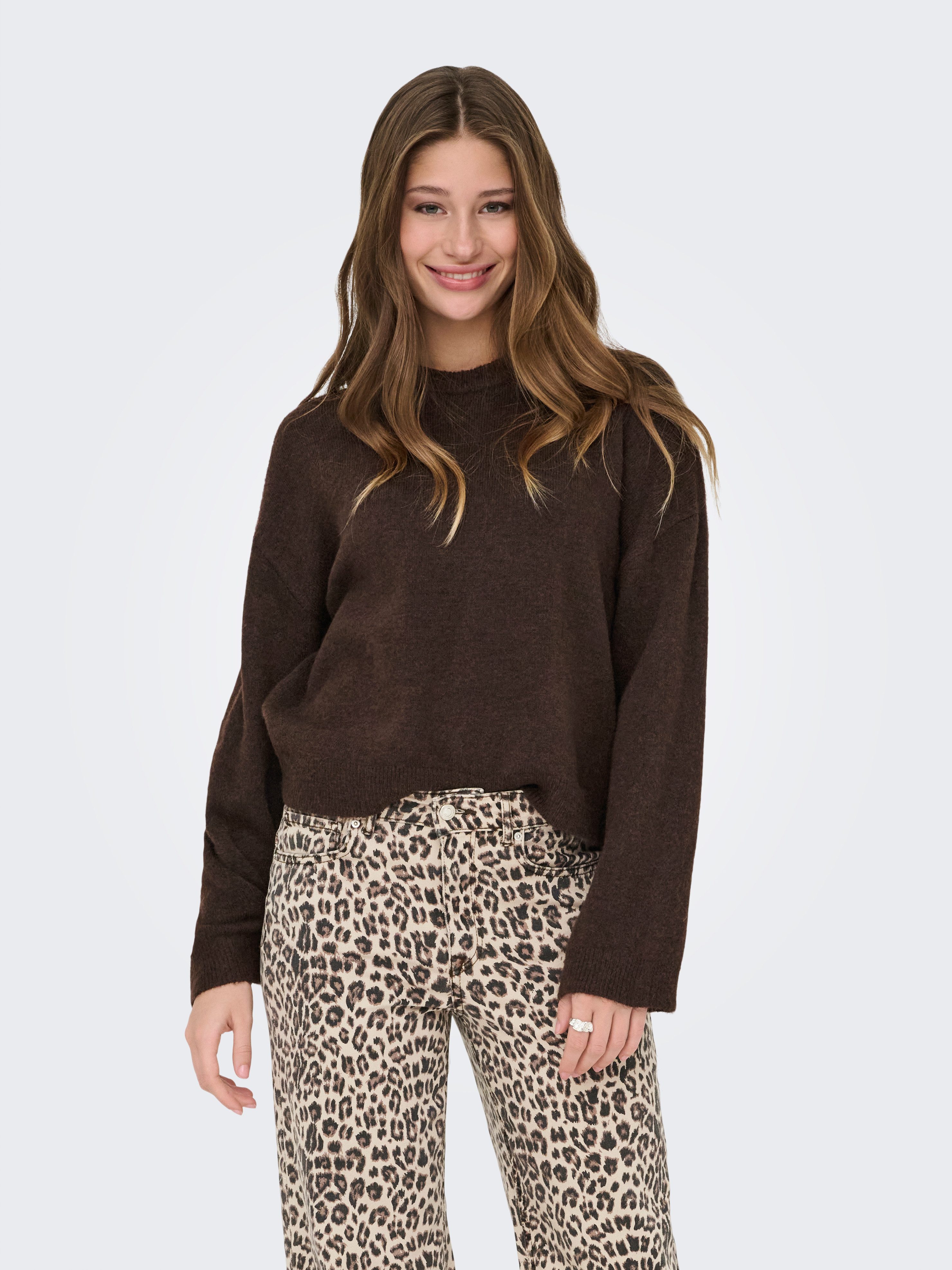 ONLY Rundhalspullover ONLSIMONI L/S O-NECK PULLOVER KNT NOOS günstig online kaufen