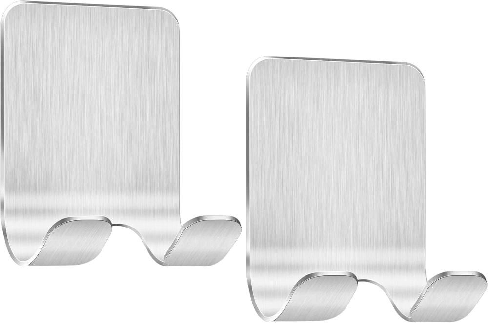 Wandhalter Rasierhalter 2er Set Edelstahl 304 selbstklebend Duschhaken DE.