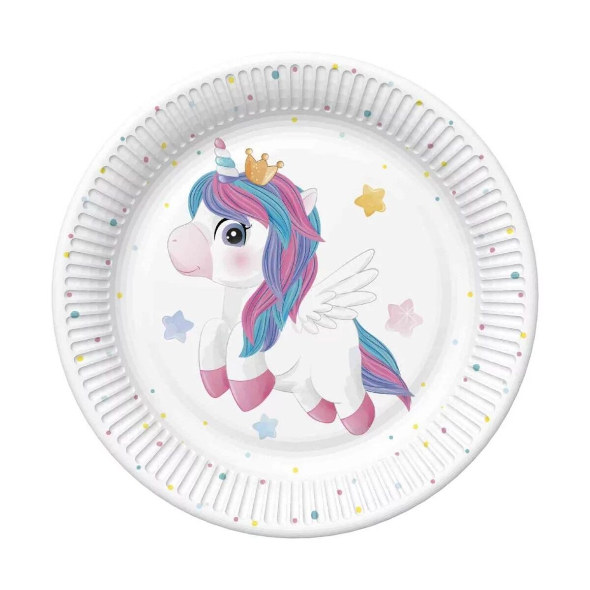 einhorn Kindergeschirr-Set Einhorn Magical Pappteller 8er Pack 22,7 cm
