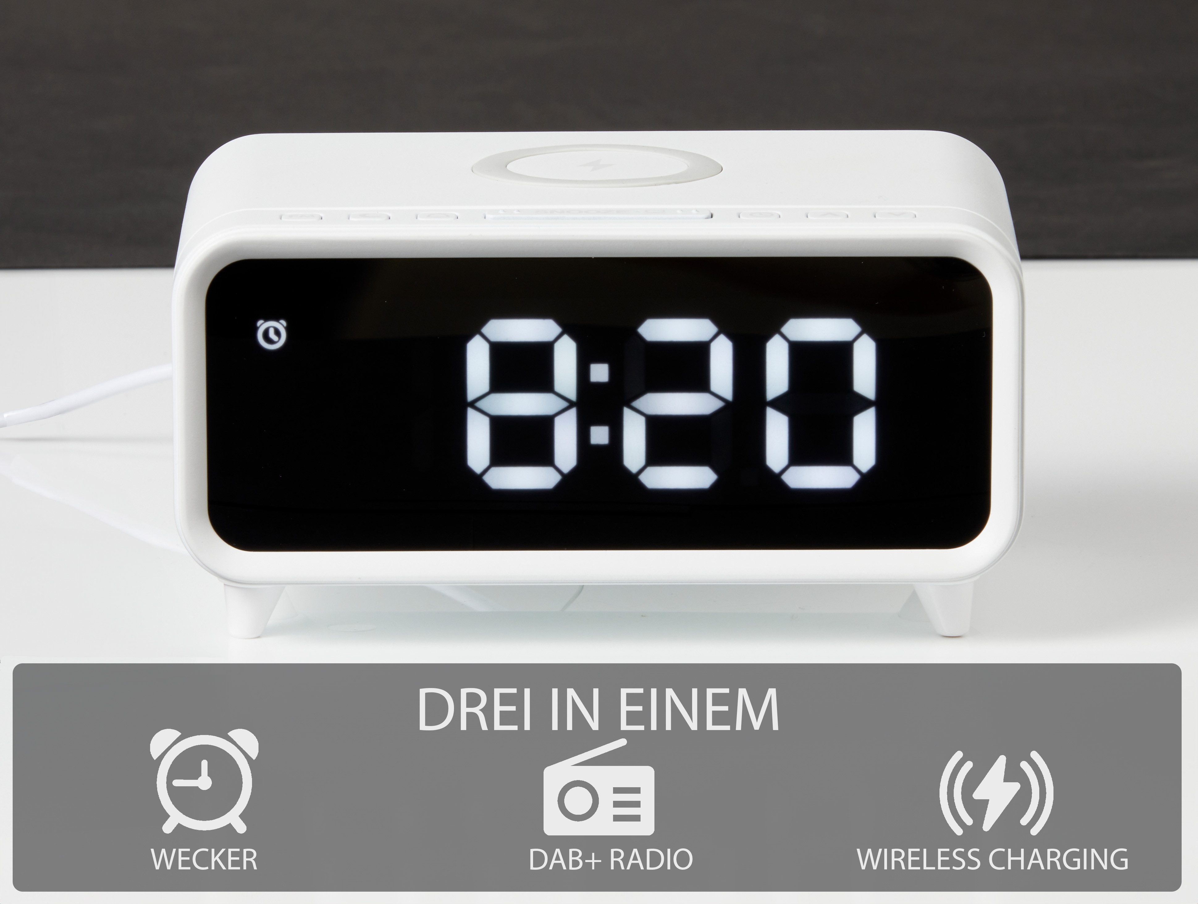 Northpoint Radiowecker DAB+ mit Kabelloser Ladestation günstig online kaufen