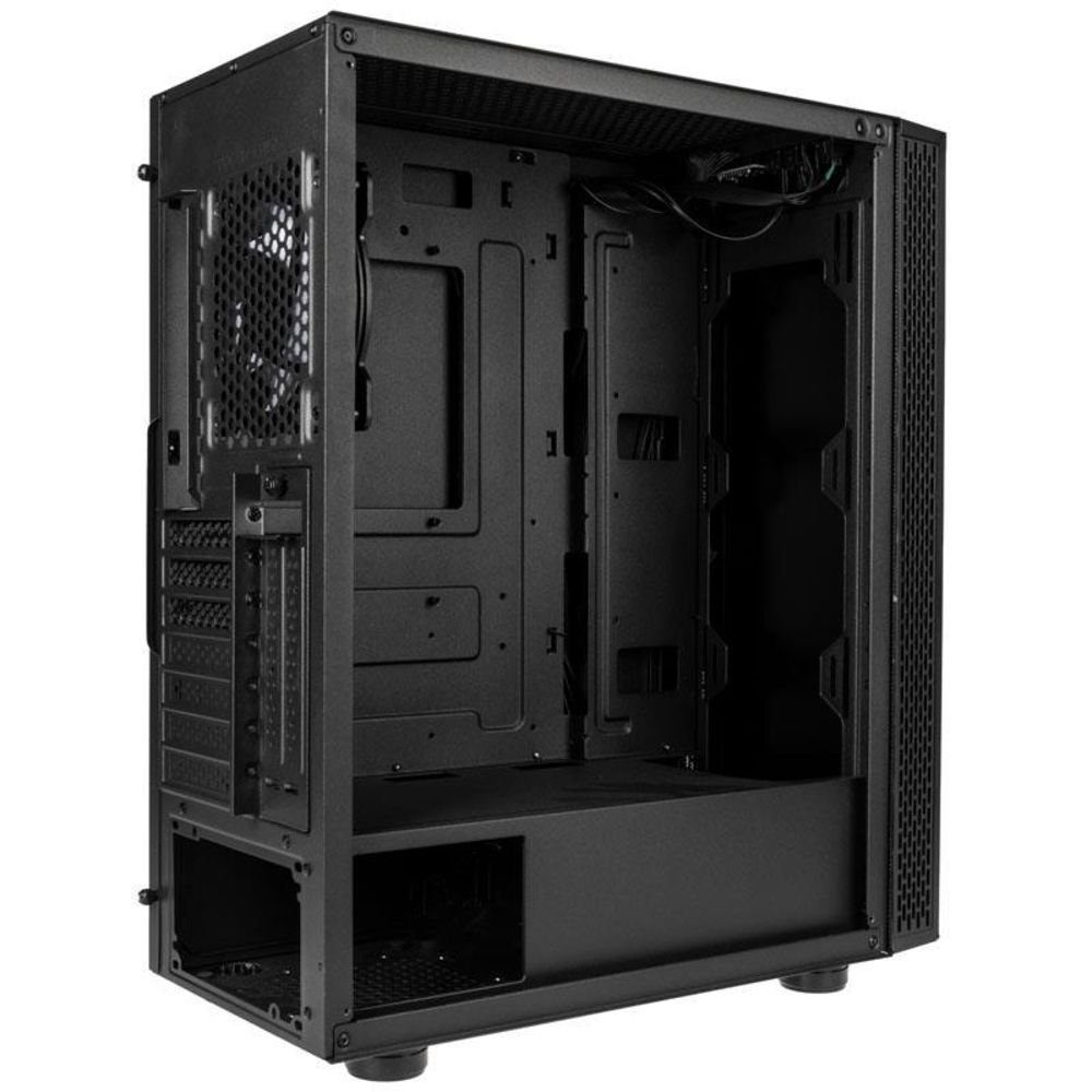 Kolink PC-Gehäuse VOID RIFT, ARGB Midi Tower, PC-Gehäuse Case, ARGB-Beleuchtung, Temperglas, Computer Gehäuse Gaming, schwarz