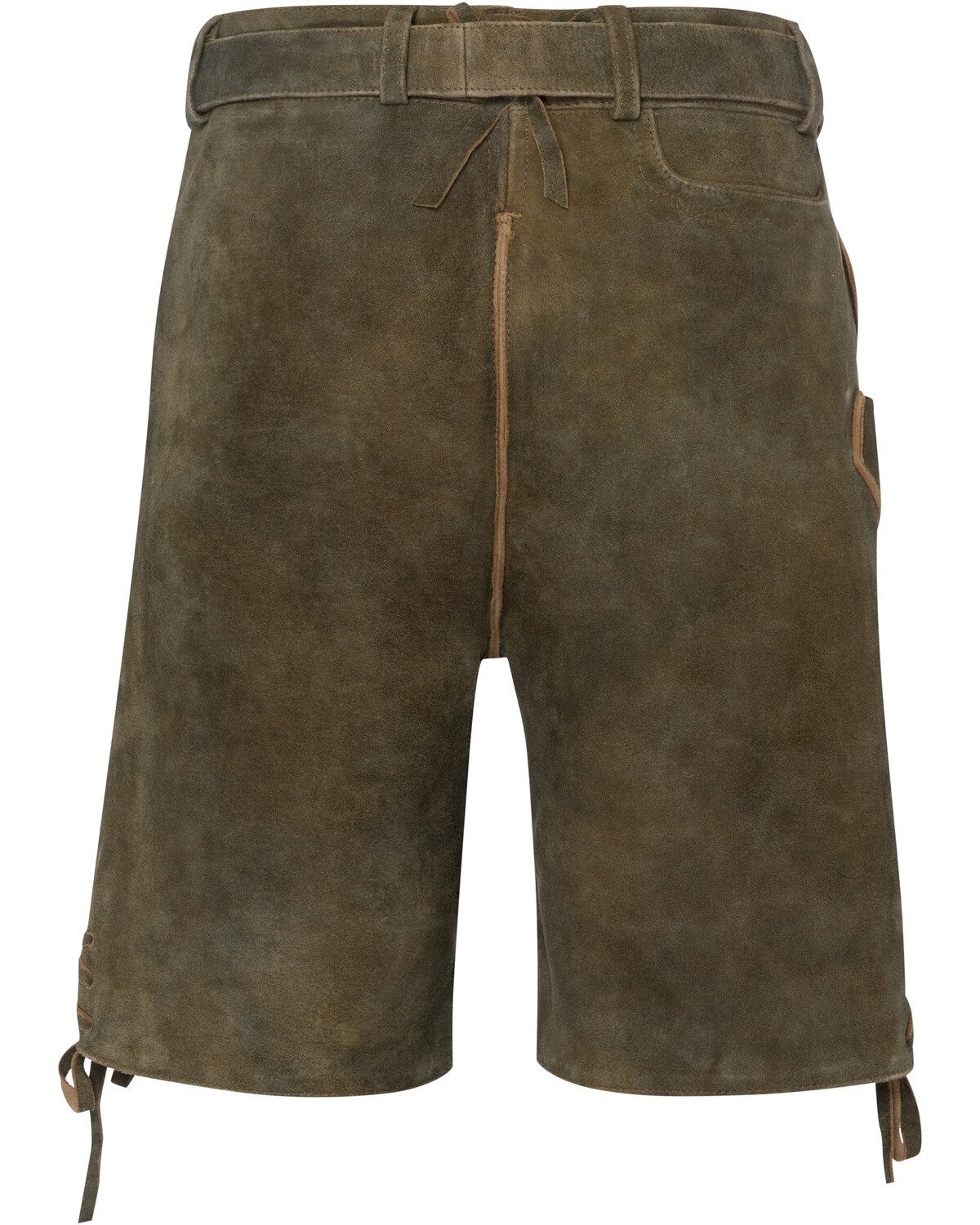 Almsach Trachtenhose Kurze Lederhose mit Gürtel