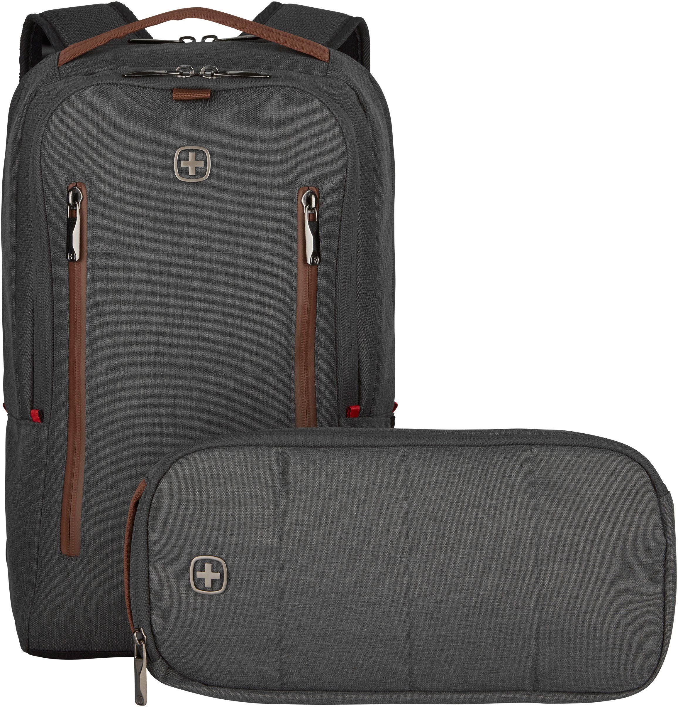 Wenger Laptoprucksack Upgrade, 16 Zoll grey, für Laptops City bis