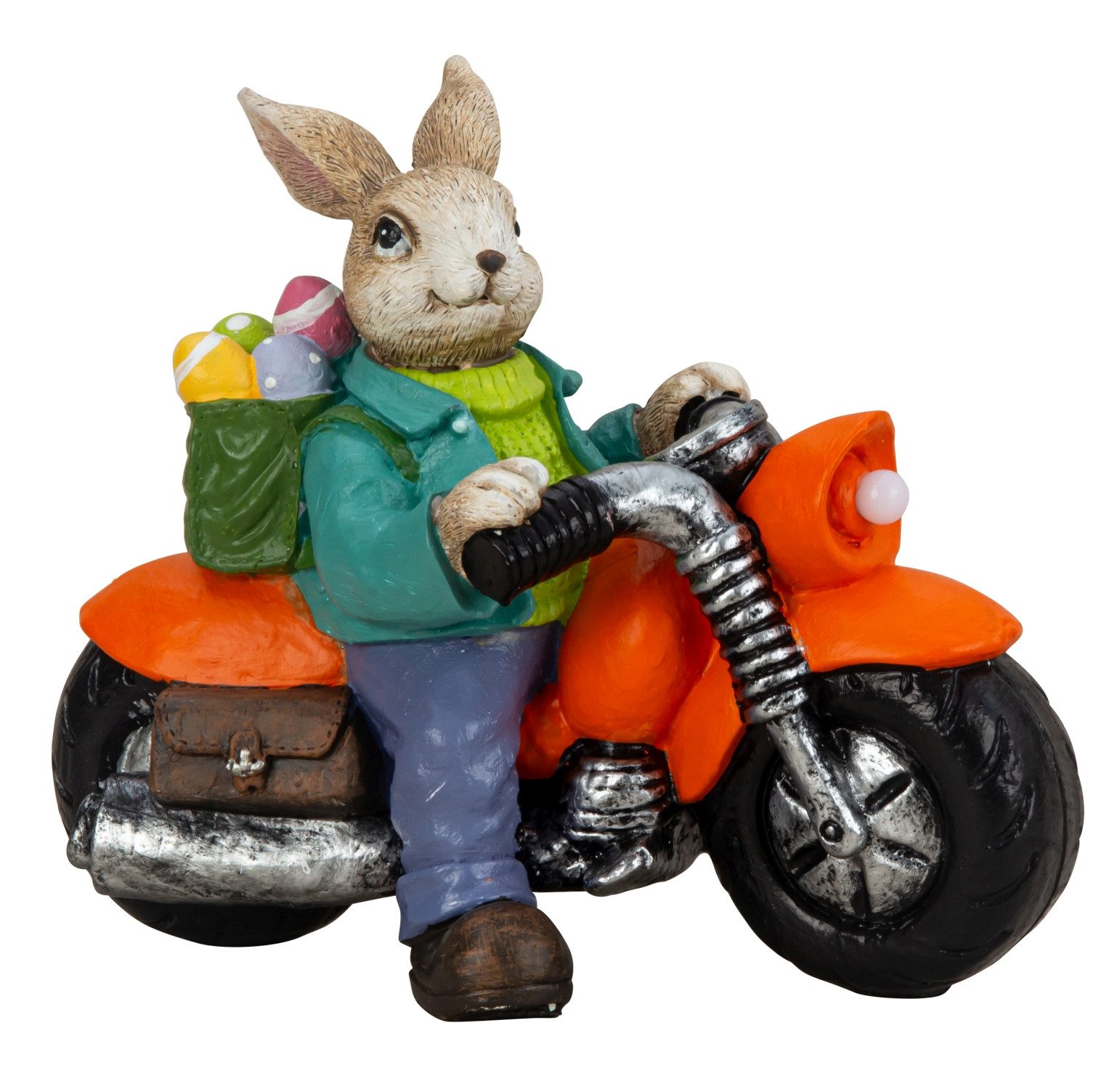 Mel-O-Design Osterhase Hase auf Motorrad 9502 mit LED-Lampe (1 St)