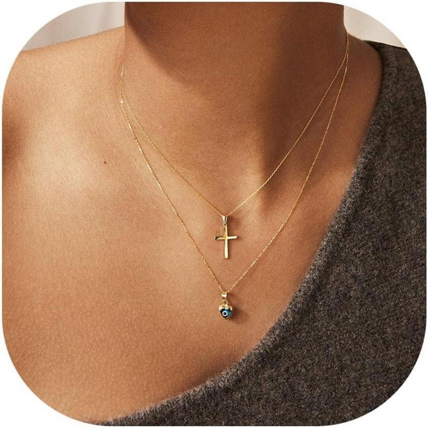 LuxusKollektion Kette und Anhänger Set Kreuz günstig online kaufen