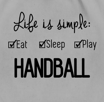 Shirtracer Turnbeutel Life is simple Handball, Handball WM 2023 Trikot Ersatz