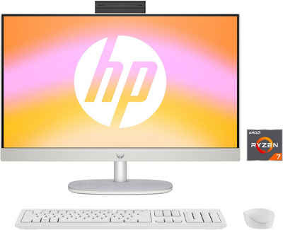HP 24-cr0231ng All-in-One PC (23,8 Zoll, AMD Ryzen 7 7730U, Radeon™ Graphics, 16 GB RAM, 512 GB SSD, Luftkühlung)
