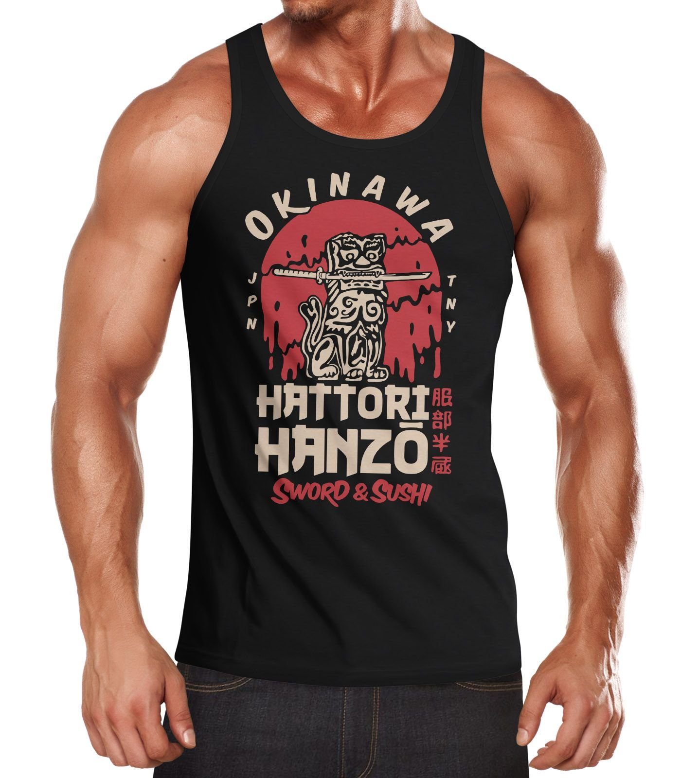 Neverless Tanktop Herren Tank-Top Hattori Hanzo günstig online kaufen