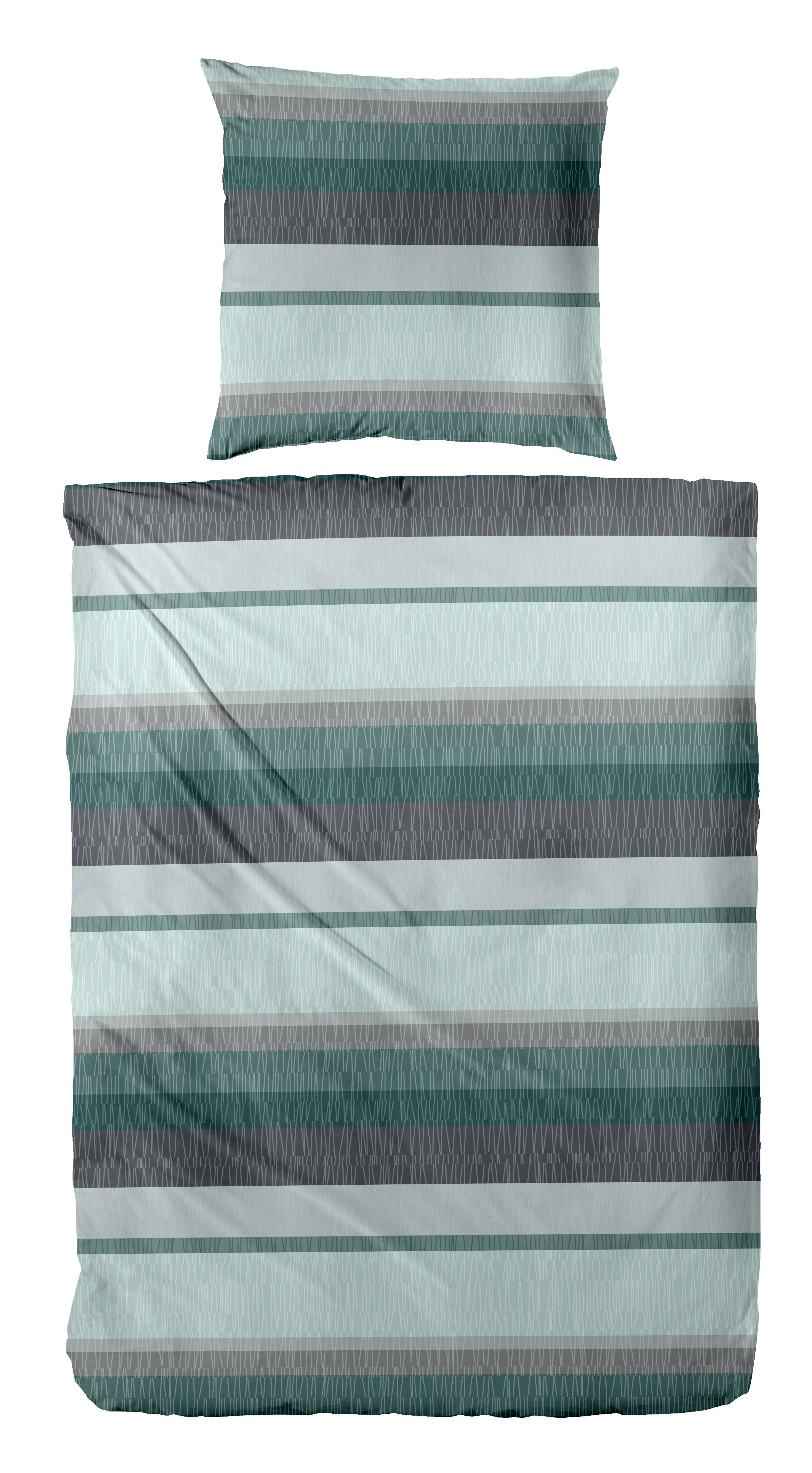 Primera Bettwäsche Biber-Bettwäsche Roommate, Biber, 2 teilig, mit dezenten Mustertexturen