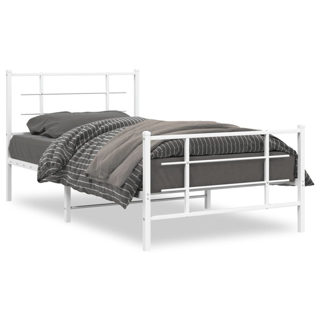 vidaXL Bett Bettgestell mit Kopf- und günstig online kaufen