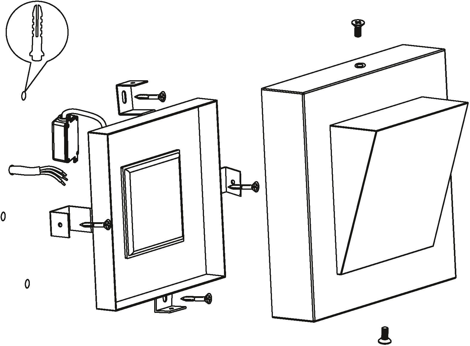 EGLO LED Außen-Wandleuchte CALGARY1, LED fest integriert, Warmweiß, LED tauschbar