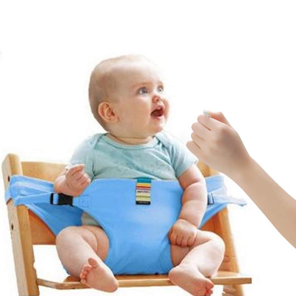 Jormftte Sicherheitsgurt für Hochstuhl, Tragbarer für Blau Hochstuhl-Gurt Baby Stuhl-Sitzgurt