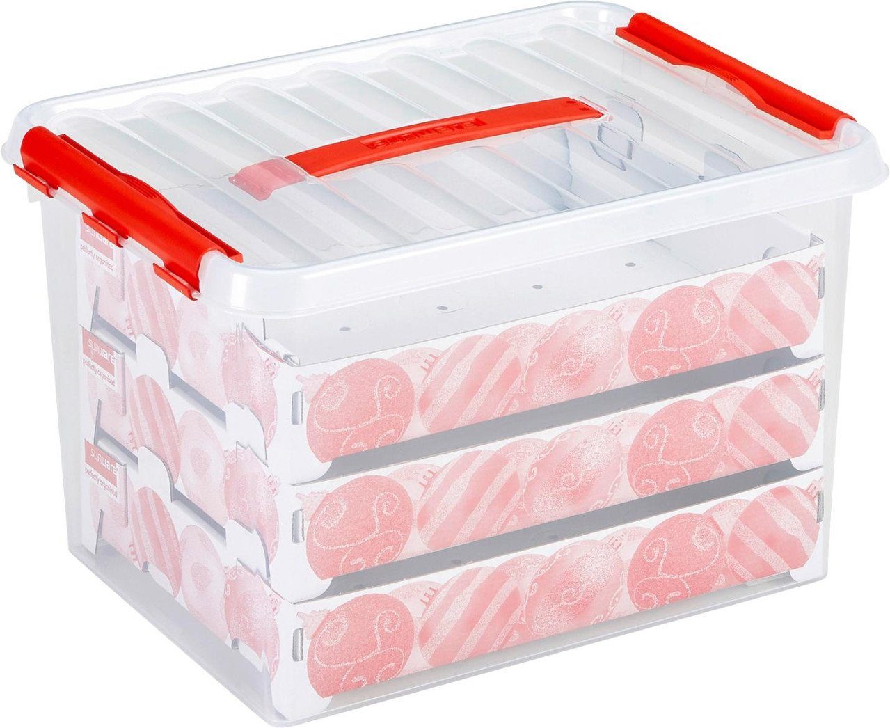 Sunware Christbaumschmuck Sunware Weihnachtsbox Q-line 22L mit Einsatz für