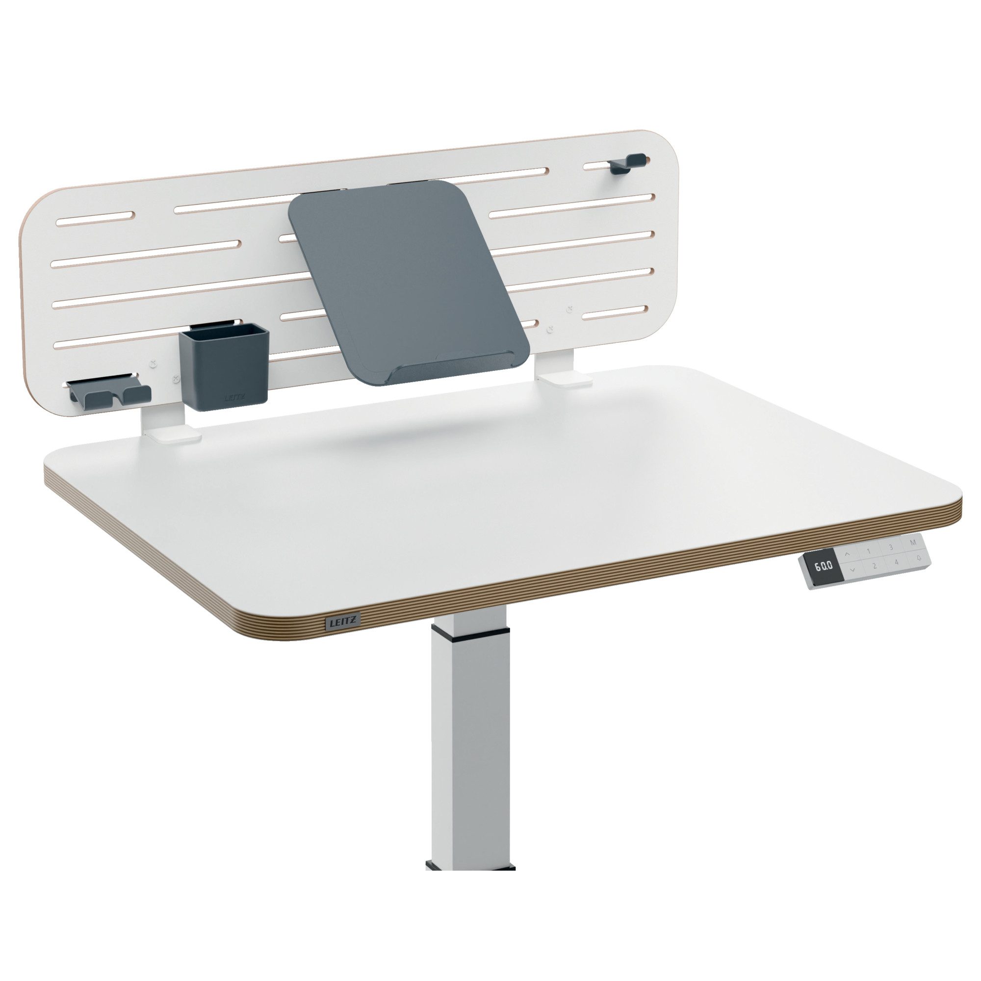 LEITZ Standtafel Schreibtischorganizer Pegboard 65490000 5tlg weiß/anthrazit