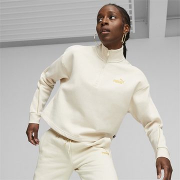 PUMA Sweatshirt ESS+ MINIMAL GOLD Half-Zip Damen