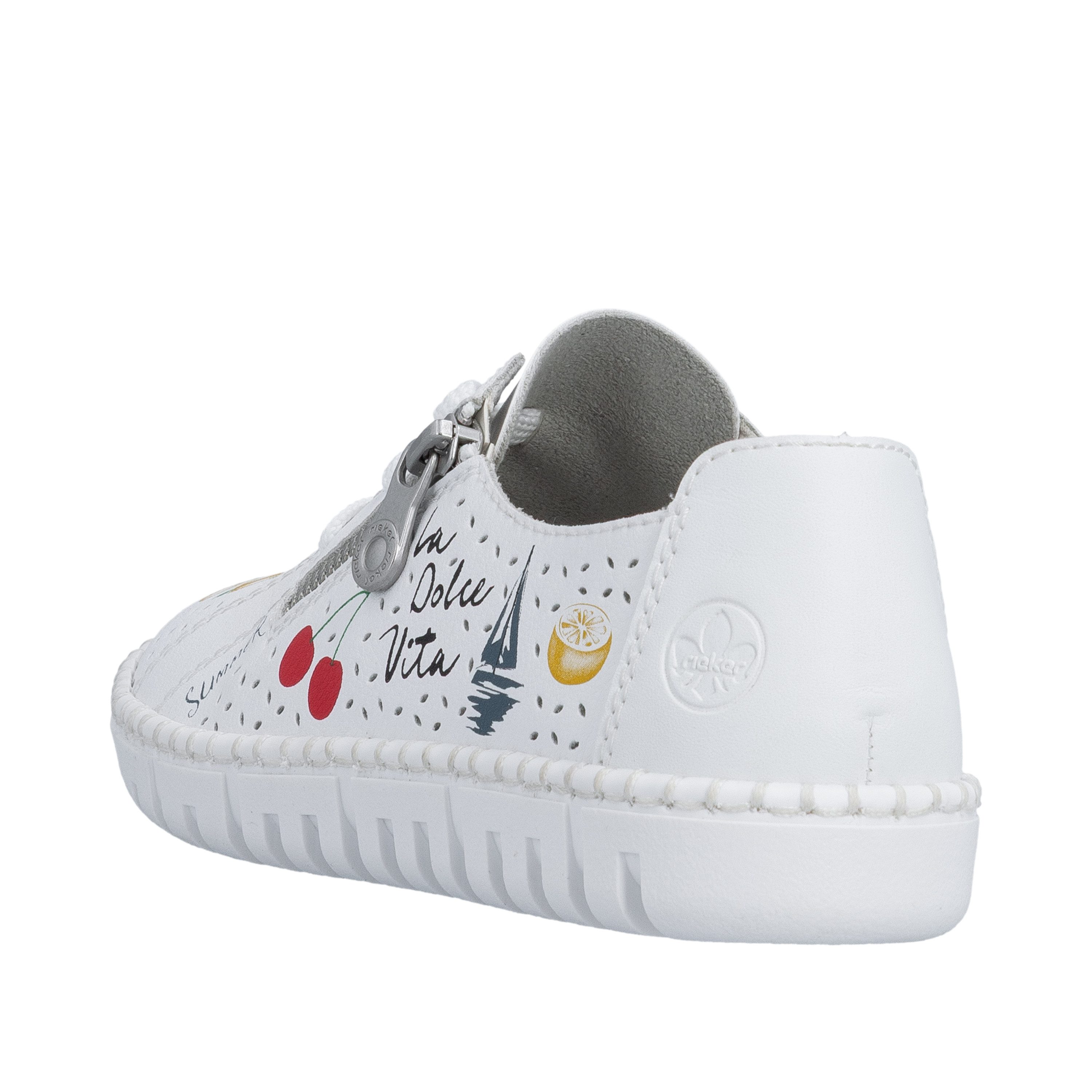 Rieker Schnürschuh Sneaker, Halbschuh, Schnürer mit sommerlichem Motiv-Druc günstig online kaufen