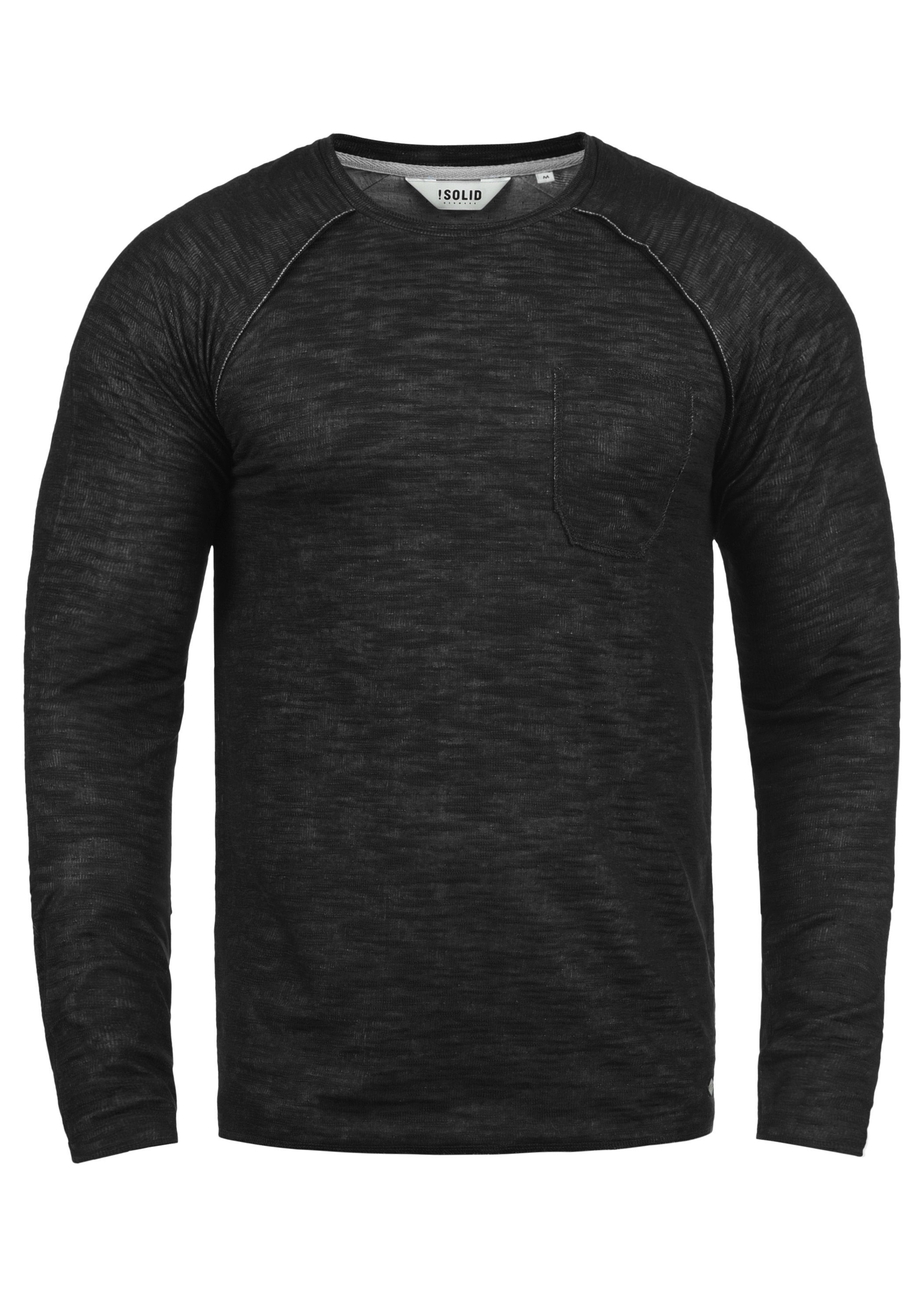 !Solid Sweatshirt SDDon Sweatpullover mit Brusttasche Black (9000)