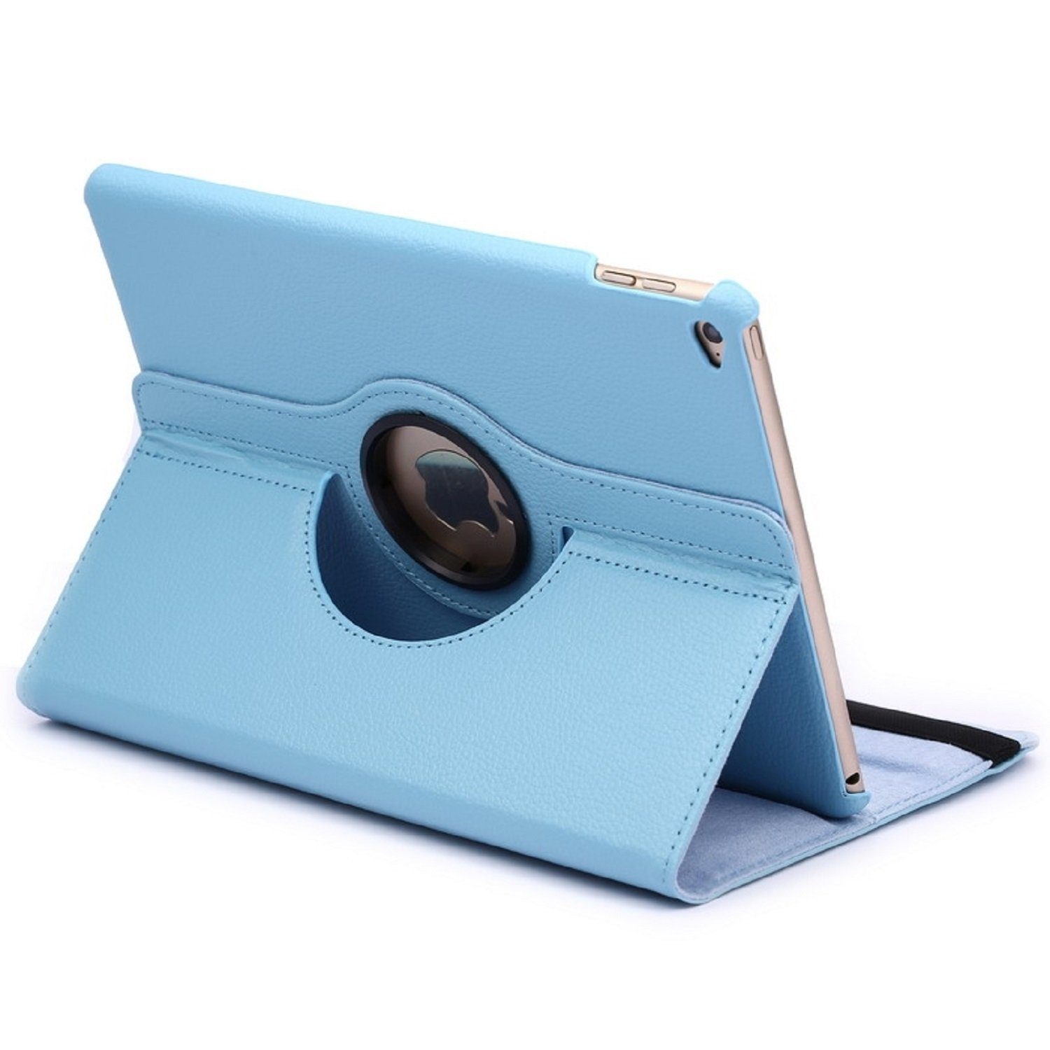 Protectorking Tablet-Hülle Schutzhülle für iPad Air Tablet Hülle Schutz  Tasche Case Cover Türkis 9.7 Zoll, Tablet Schutzhülle mit Wakeup/Sleep -  Funktion, 360° Drehbar