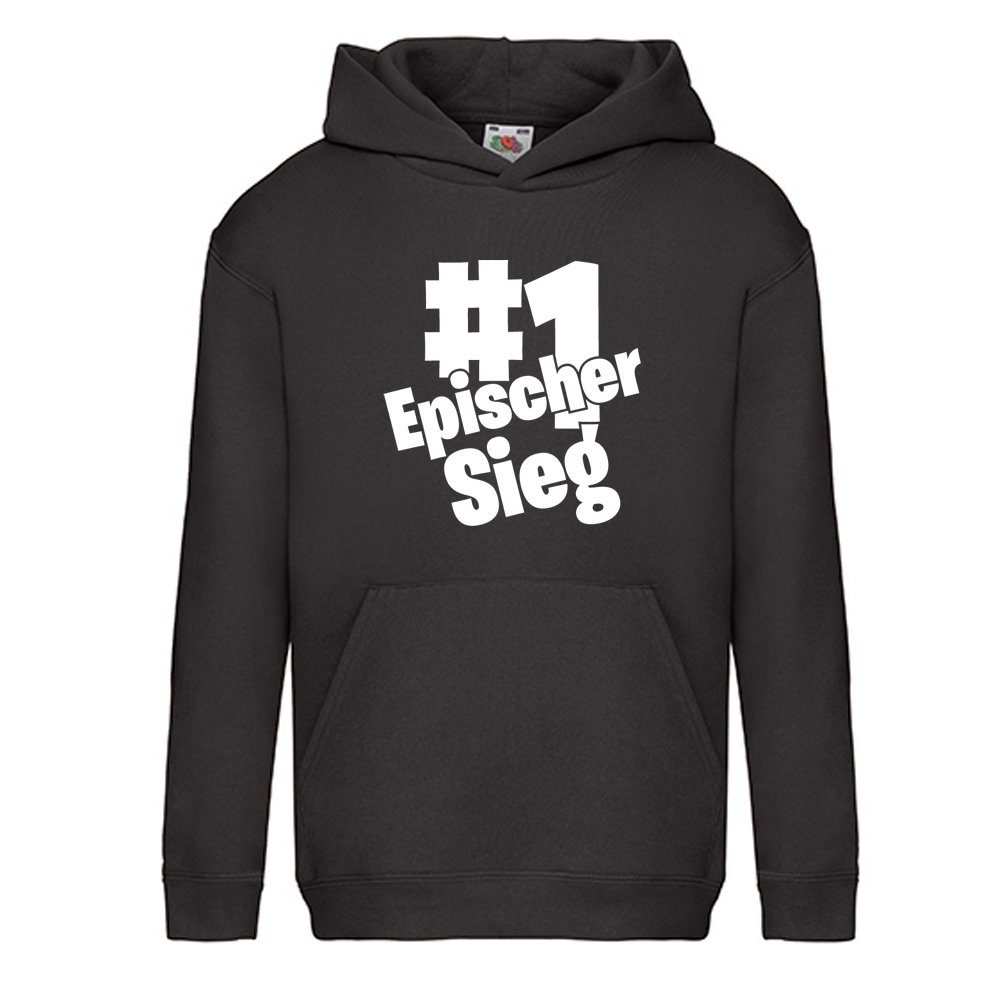 ᐅ Ggraphics Hoodie 1 Epischer Sieg Kinder Hoodie / Kapuzenpullover