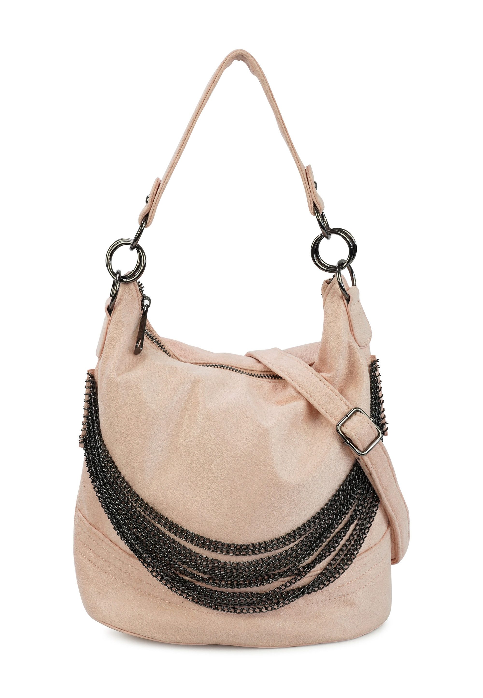 Harpa Schultertasche Cher, aus changierendem Material, mit Ketten-Verzierun günstig online kaufen