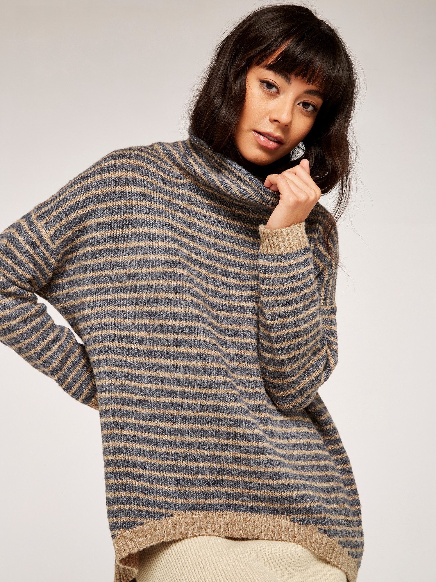 Apricot Streifenpullover Longpullover, mit Streifen günstig online kaufen