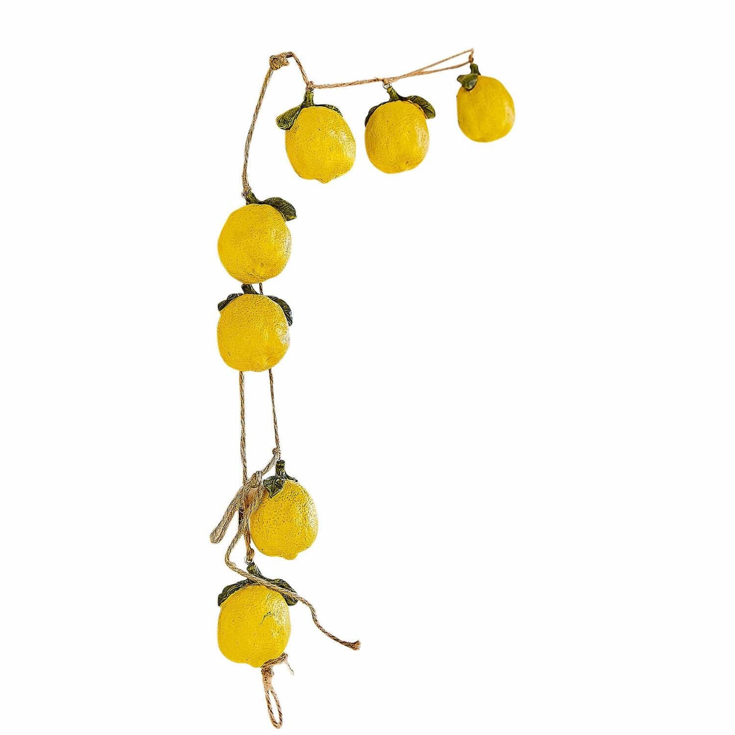 Kunstgirlande Girlande Palerina gelb, Mirabeau, Höhe 6.0 cm