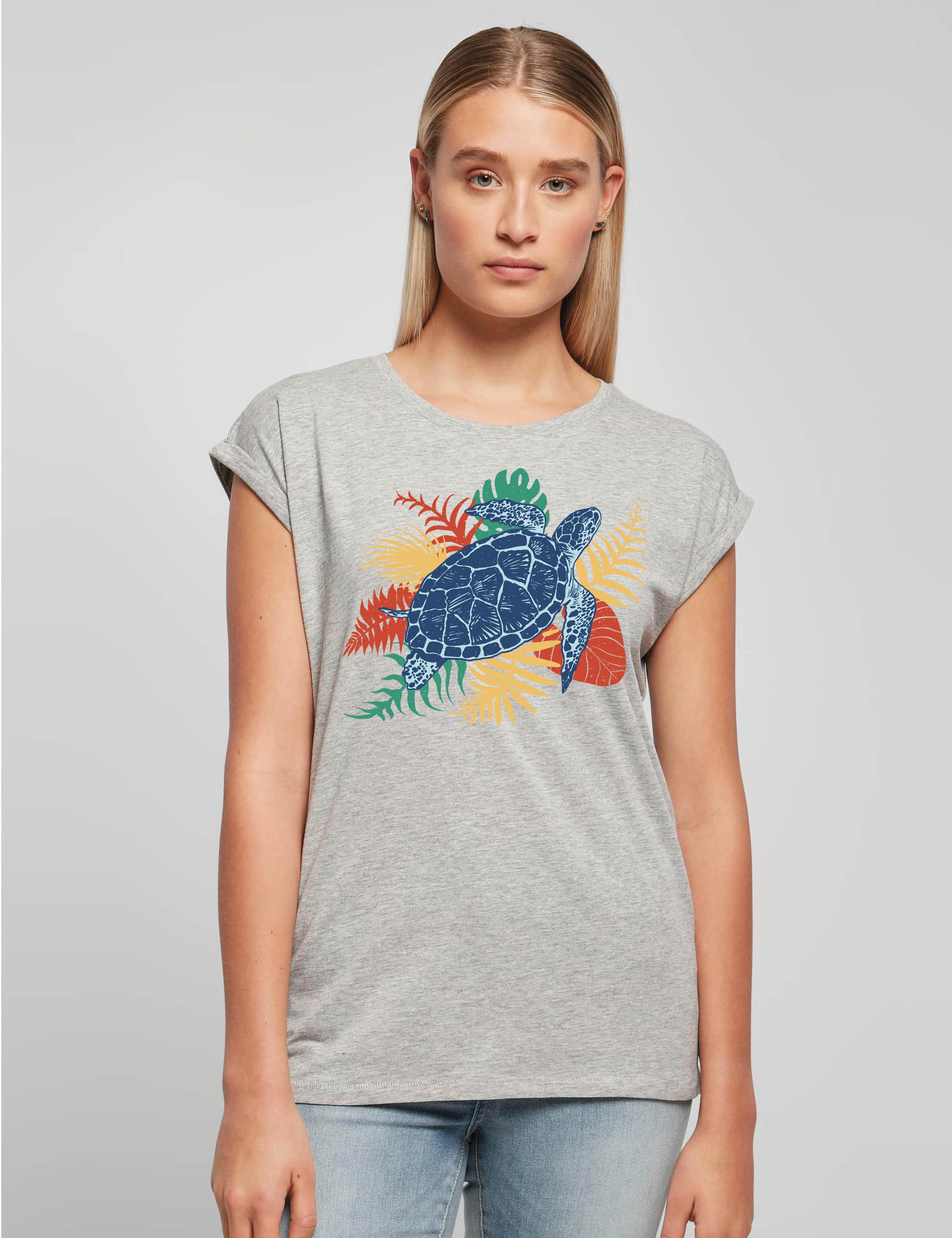 Youth Designz Print-Shirt "Bunte Schildkröte" Damen günstig online kaufen