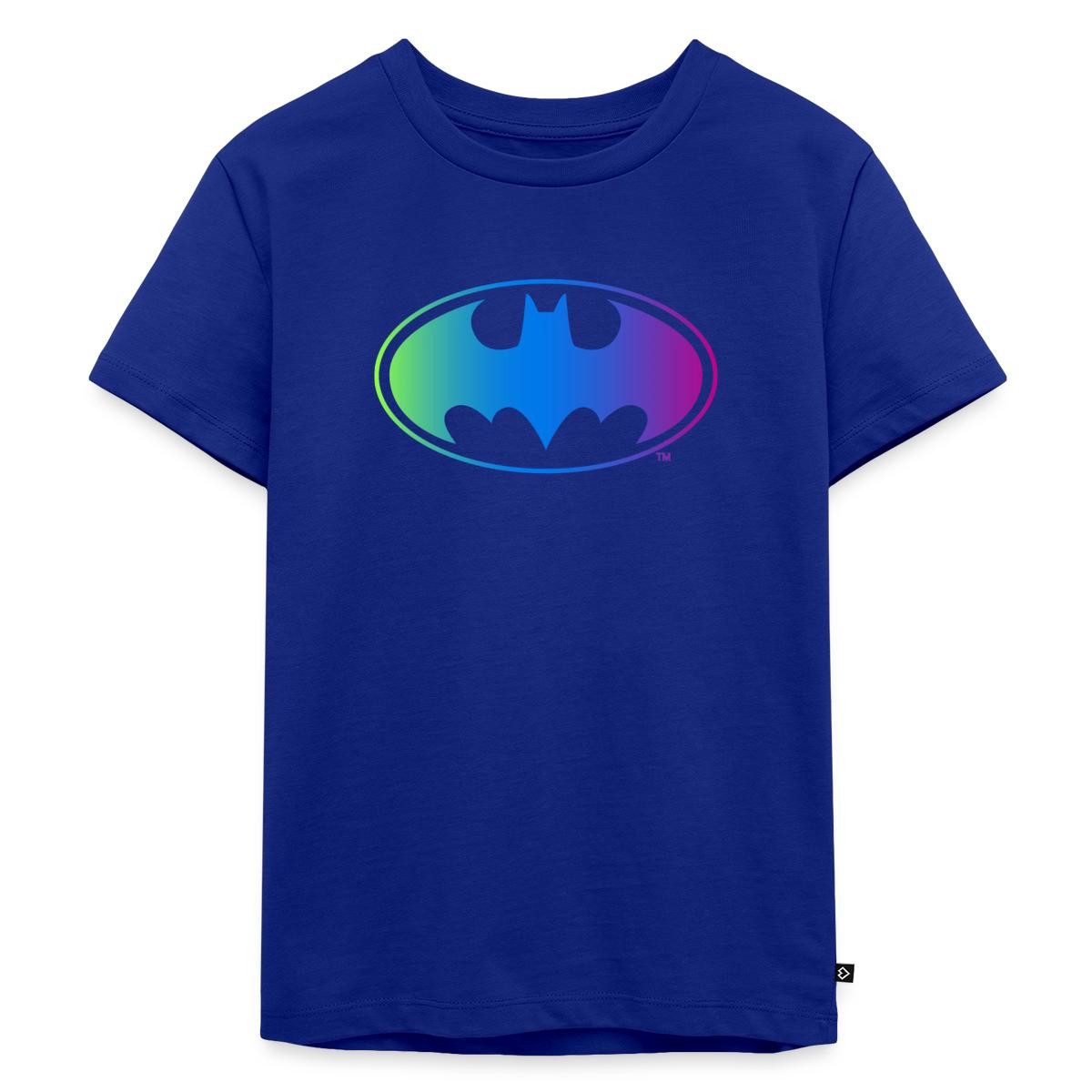 T-Shirt DC Comics Batman Logo Regenbogenfarben Kinder Premium T-Shirt