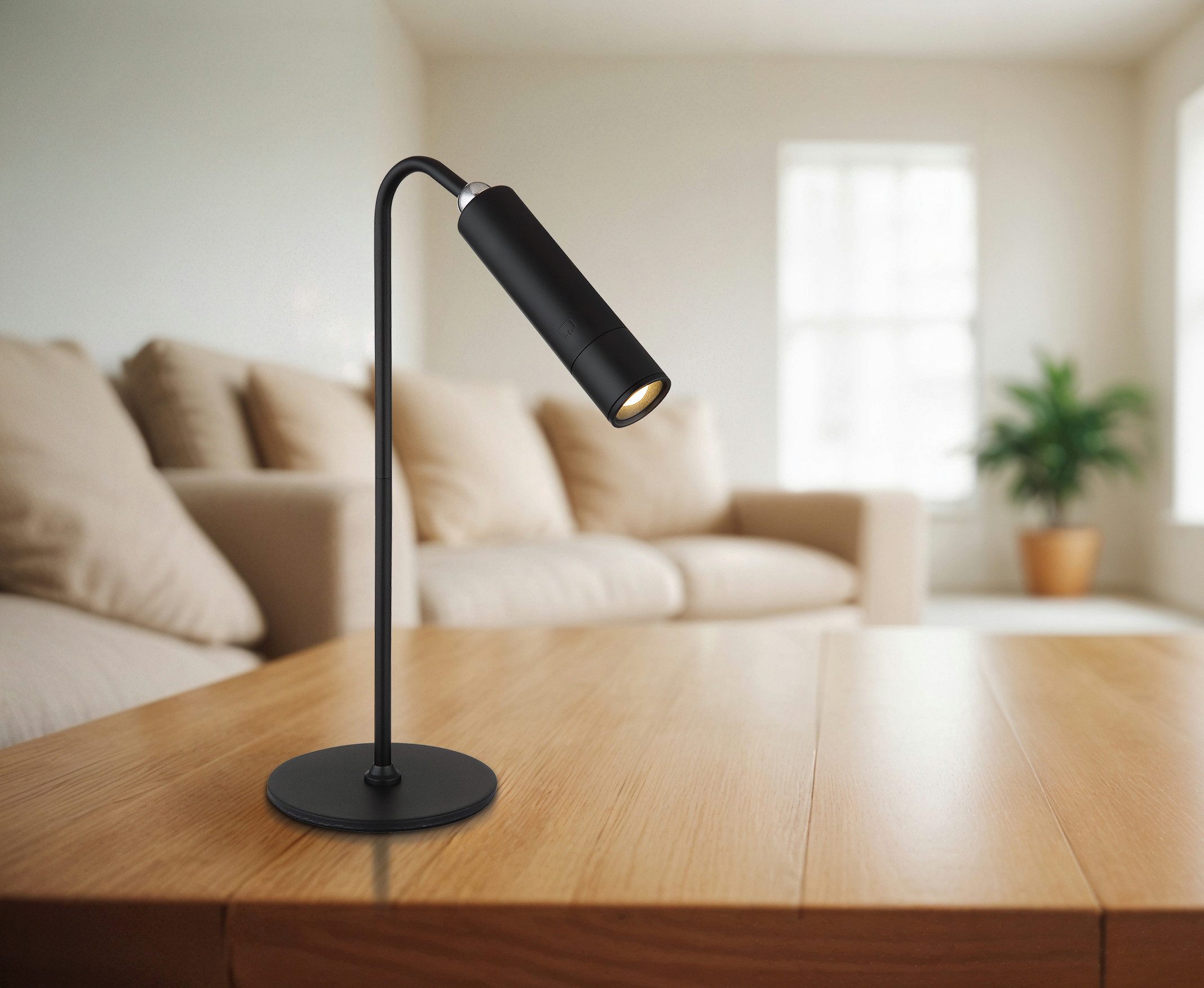 GLOBO LIGHTING Tischleuchte ANDRA, LED fest integriert, Warmweiß, Tischlampe Nachttischlampe Deko-Tischleuchte Schlafzimmer