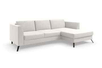 sit&more Ecksofa Olsen L-Form, inklusive Sitztiefenverstellung, wahlweise mit Bettfunktion, 15cm hoch