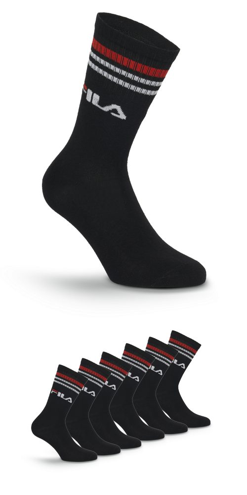 Fila Socken UNISEX LIFESTYLE PLAIN SOCKS (6-Paar, 3 Paar) mit Logo-Schriftz günstig online kaufen