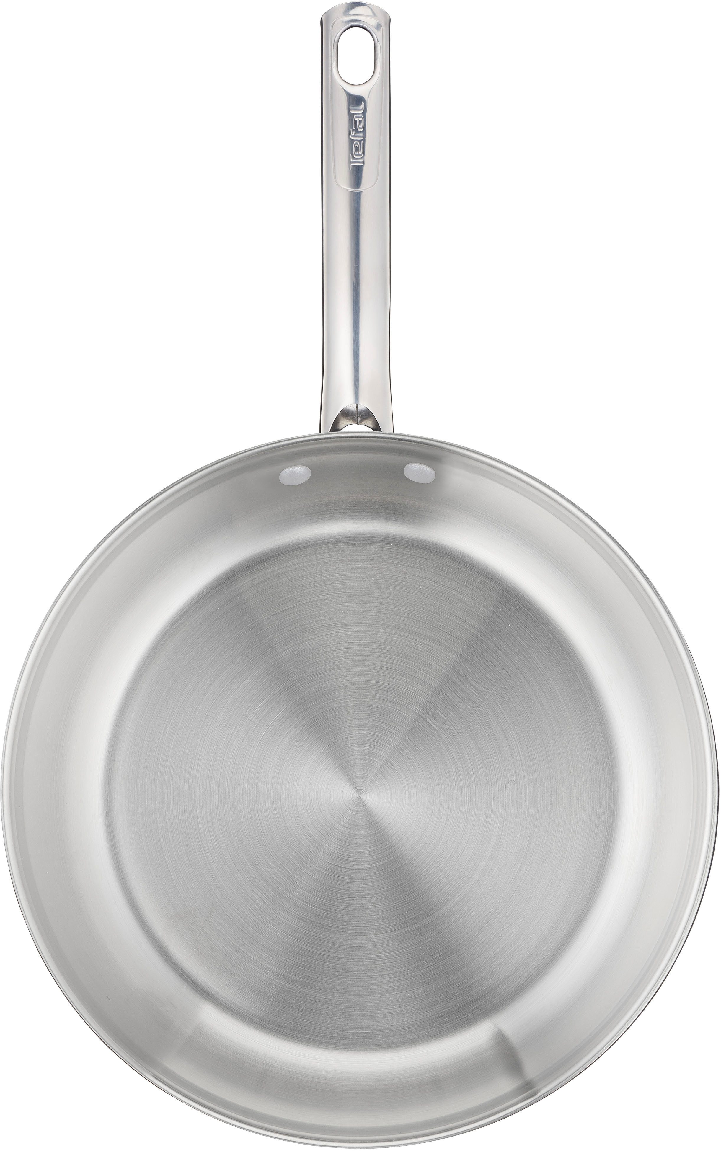 Tefal Bratpfanne Duetto On, Edelstahl (1-tlg), unversiegelt, Induktion, genieteter Griff, backofengeeignet
