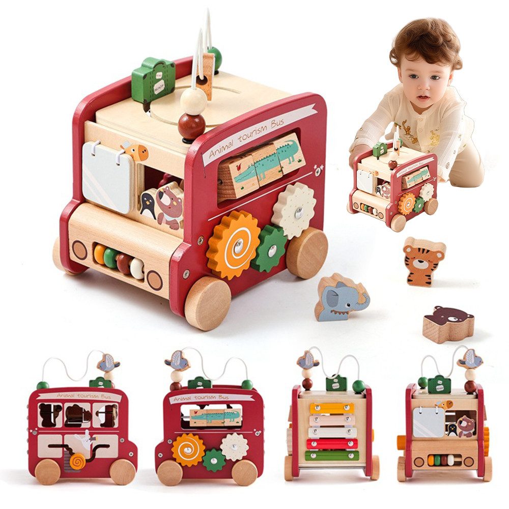 Coonoor Lernspielzeug 5-in-1 Kinder Bus Baustein günstig online kaufen