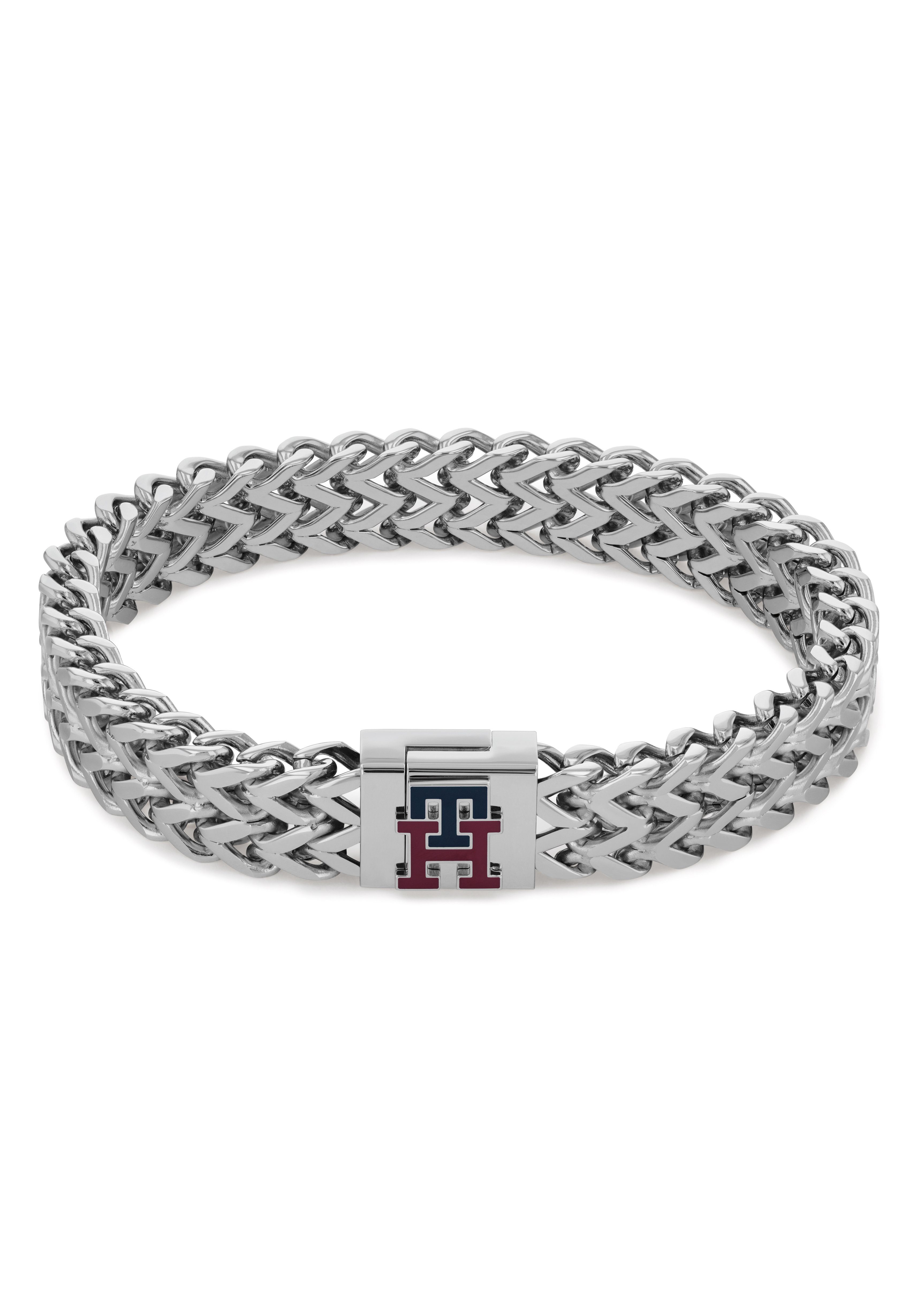 Tommy Hilfiger Armband Schmuck Edelstahl Armschmuck Zopfkette, zu Hoodie, Shirt, Jeans, Sneaker, Tommy Jeans!