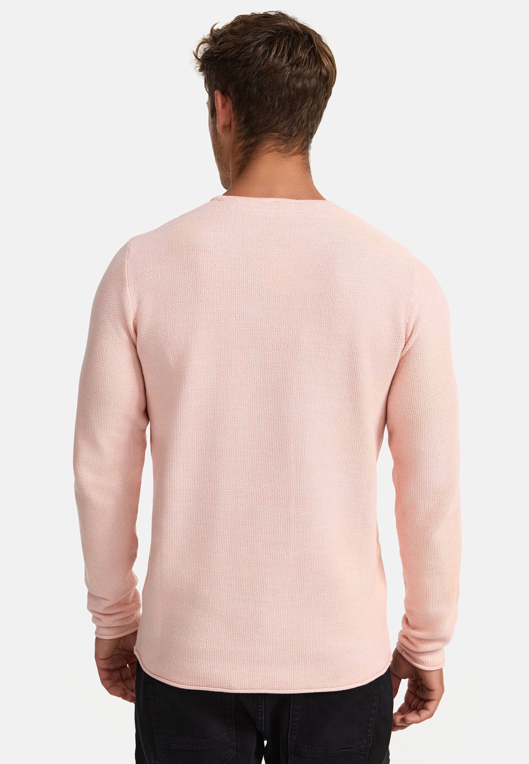 Indicode Strickpullover Herren Loakim Pullover Herrenpullover aus elastischer Baumwoll-Qualität, Rundhalsausschnitt