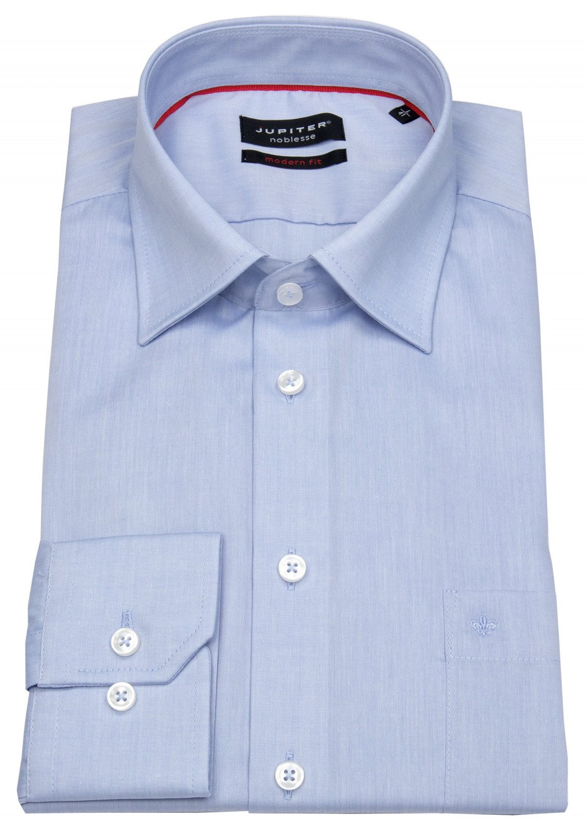 Jupiter Businesshemd leicht tailliert bügelfrei Kentkragen